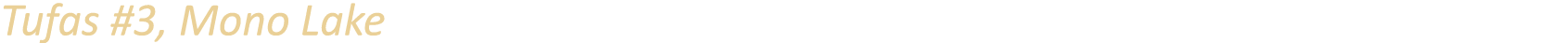 Tufas #3, Mono Lake