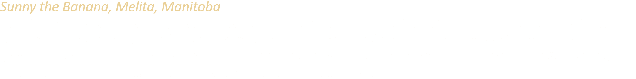 Sunny the Banana, Melita, Manitoba Even though no bananas are grown in this region, this monument, erected in 2010 an...