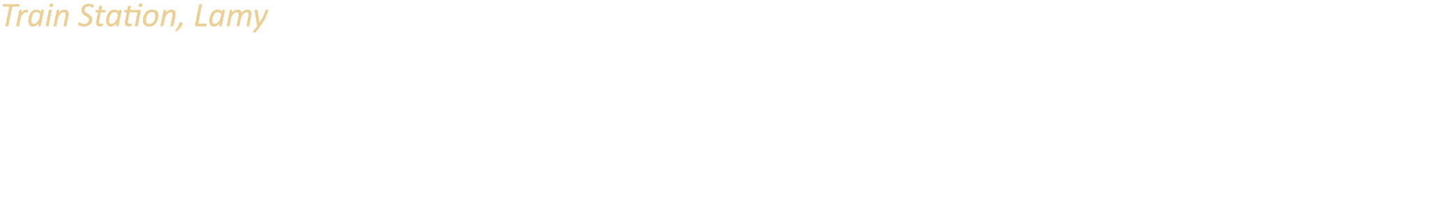 Train Station, Lamy Built in 1880 by the Atcheson, Topeka and Santa Fe Railway, it has since undergone many alteratio...